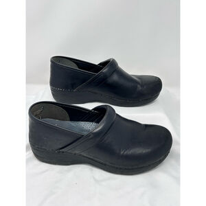 Dansko XP 2.0 Black Leather Clogs Size 42 / US 11.5 Comfort Work Shoes